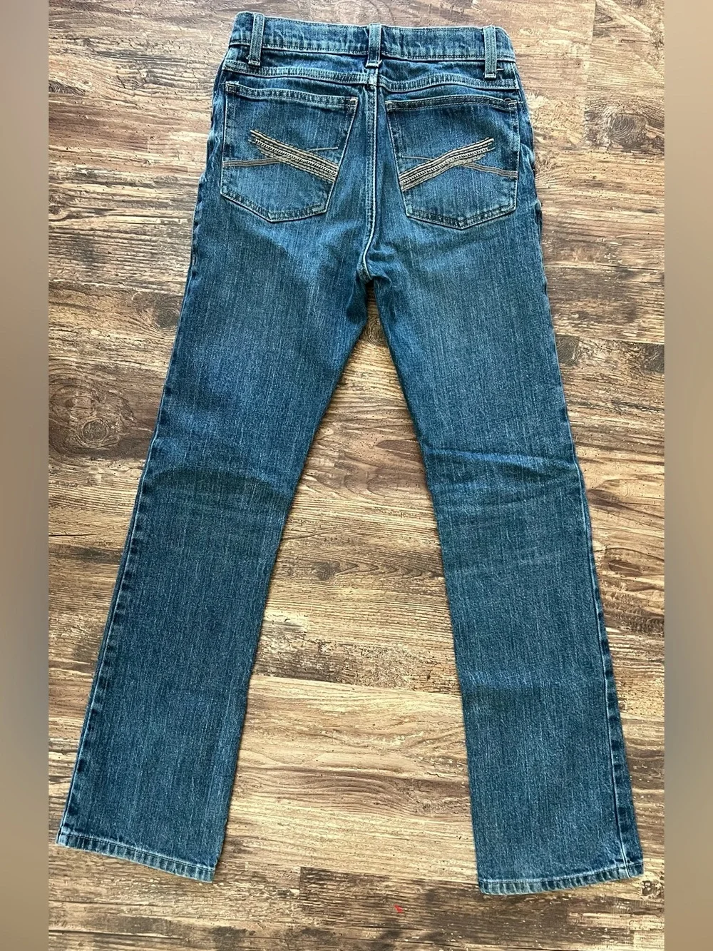 Wrangler 20X Boys Dark Blue Straight Leg Denim Jeans